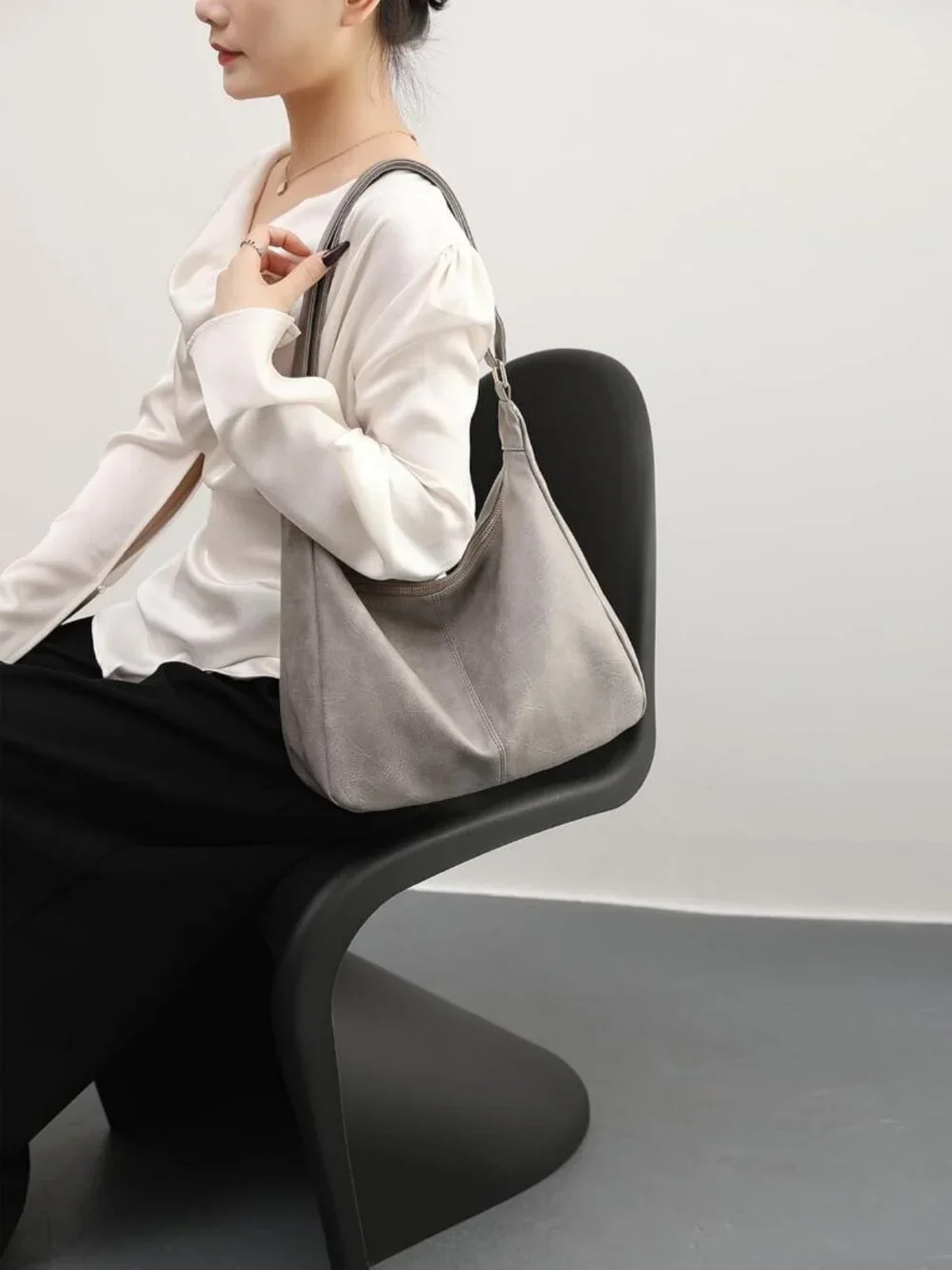 Stylish Foldable Hobo Bag for Women | Versatile Shoulder & Crossbody Purse